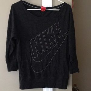 Nike off the shoulder shirt